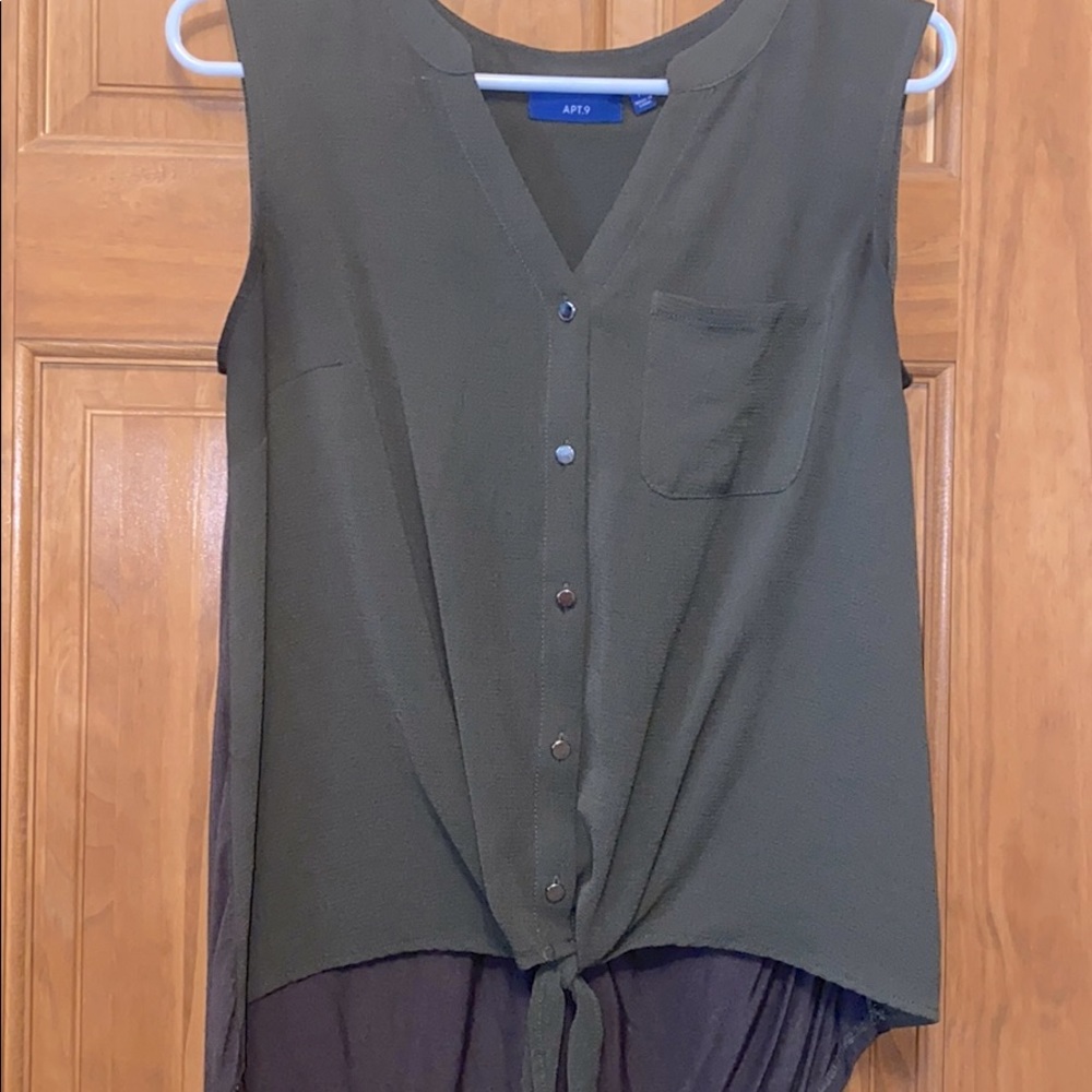 APT 9 Olive Dress Tank
